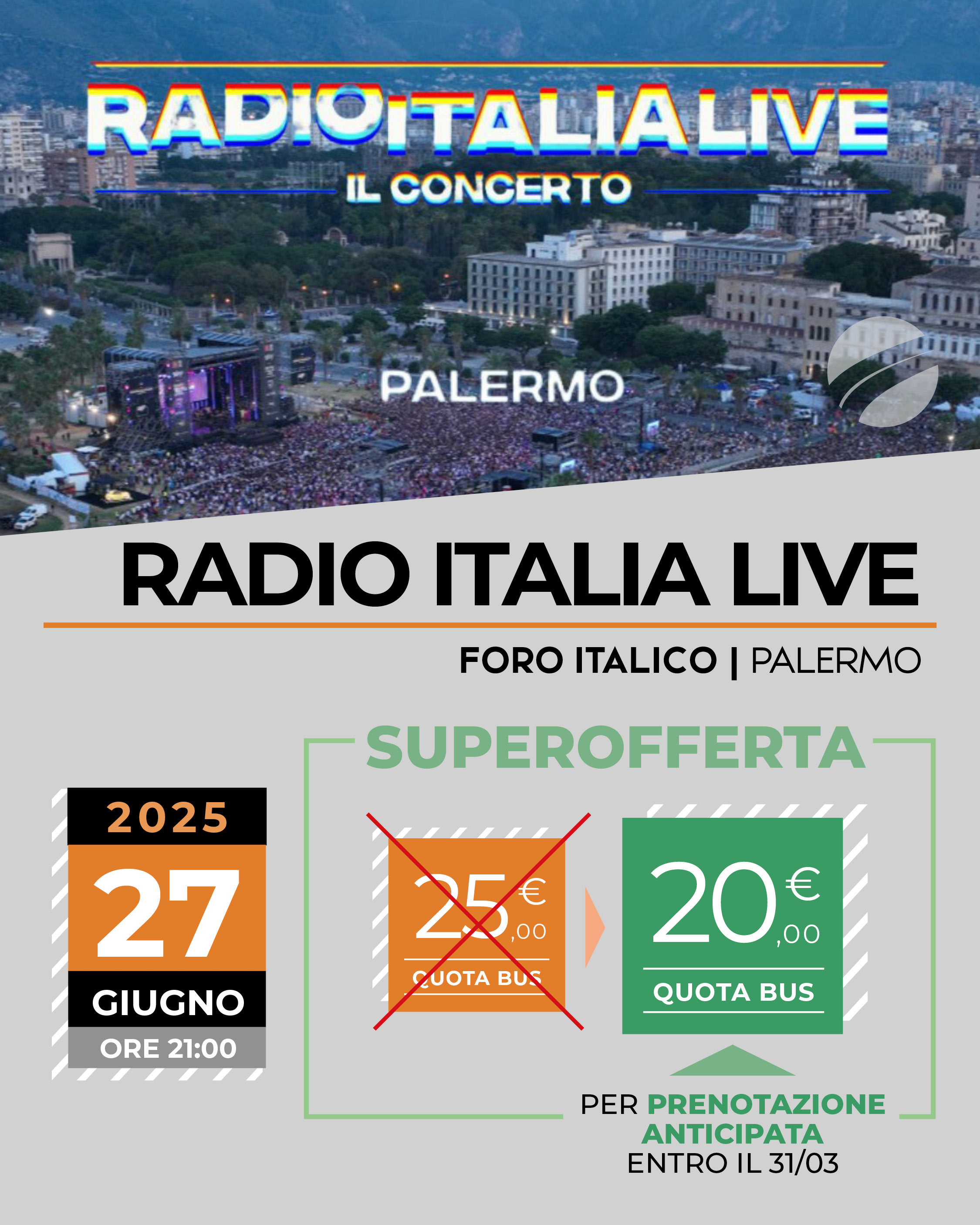 RADIO ITALIA LIVE - PALERMO - 27 GIUGNO 2025