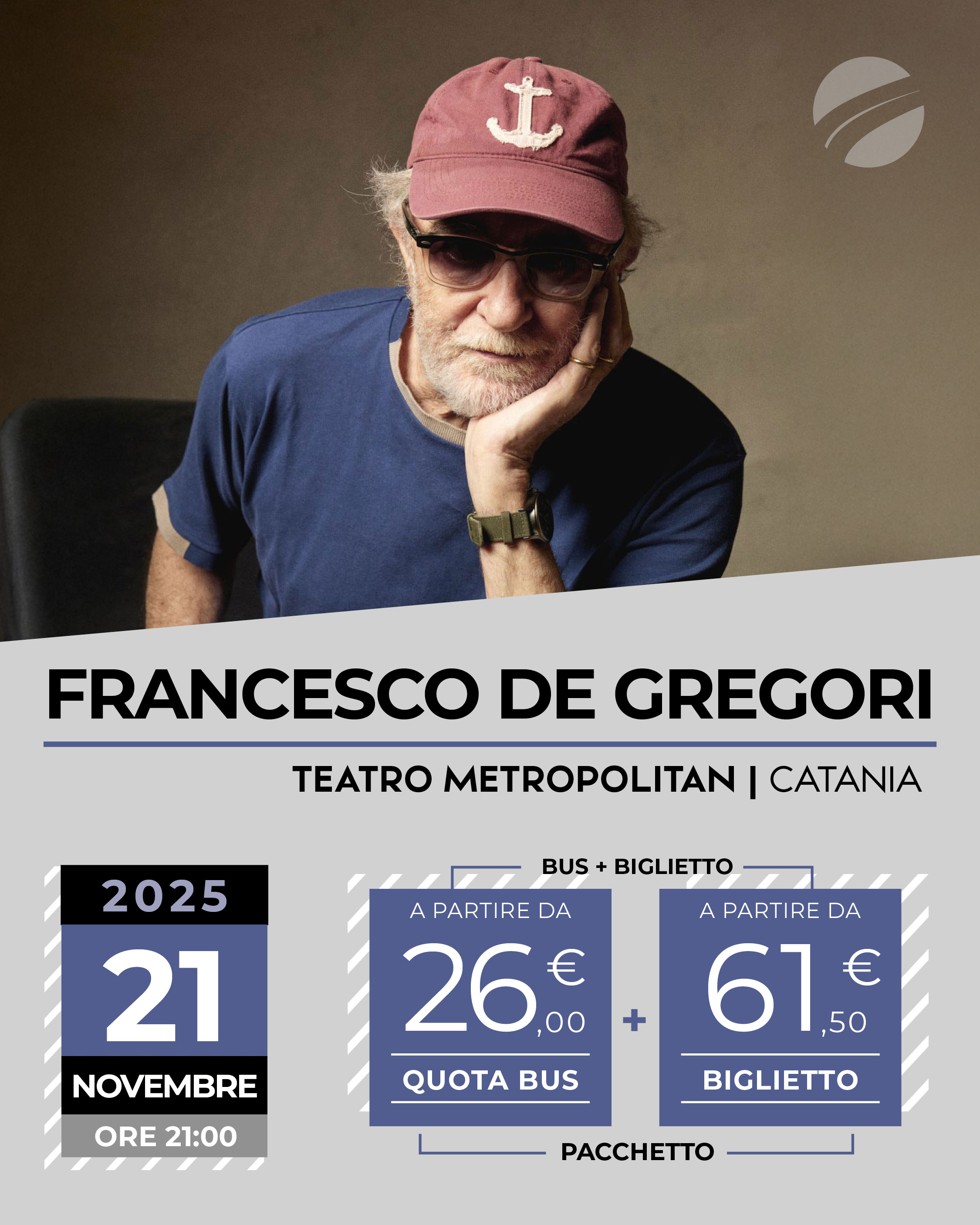 FRANCESCO DE GREGORI - CATANIA - 21 NOVEMBRE 2025