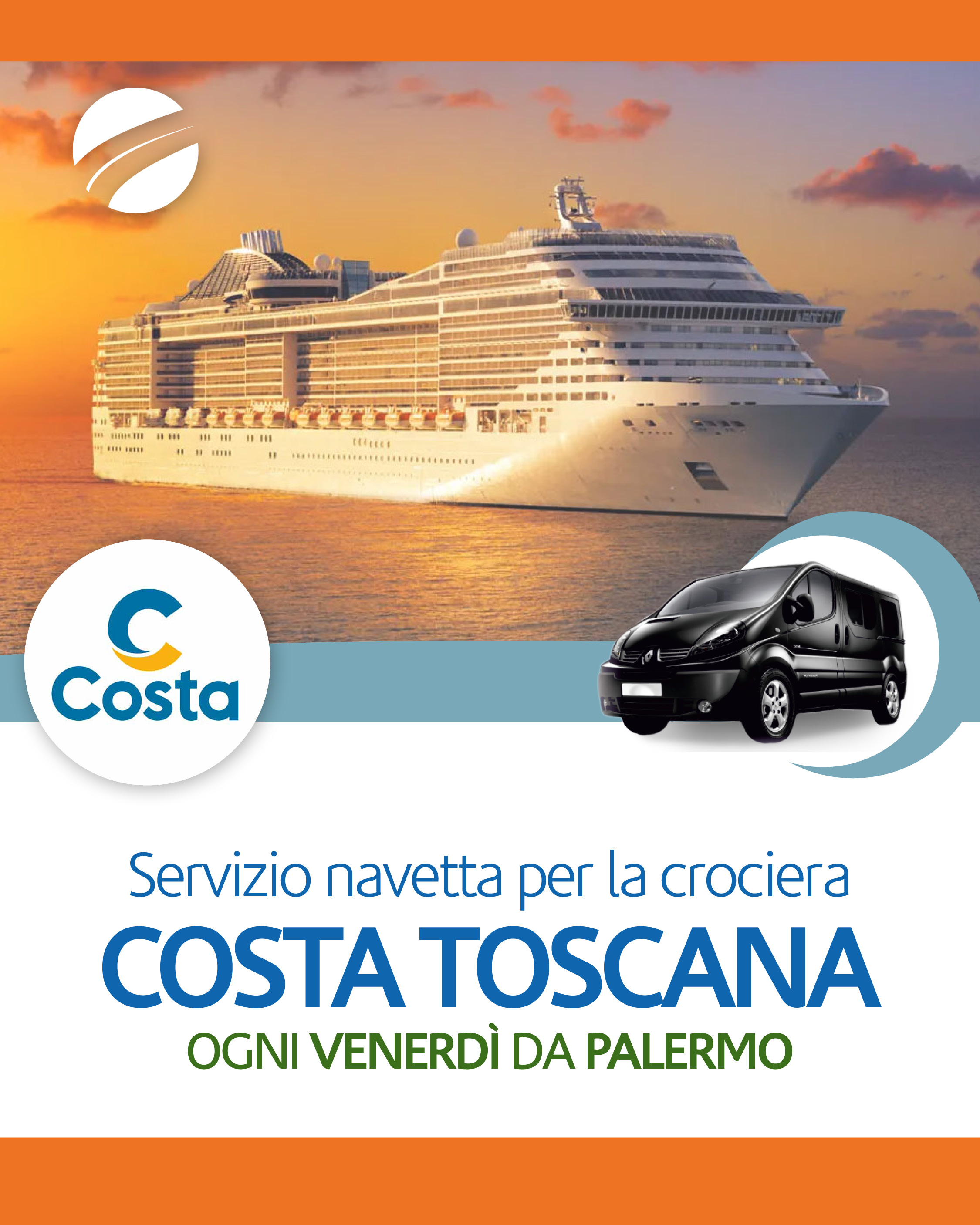 COSTA TOSCANA - Servizio Navetta per porto di Palermo