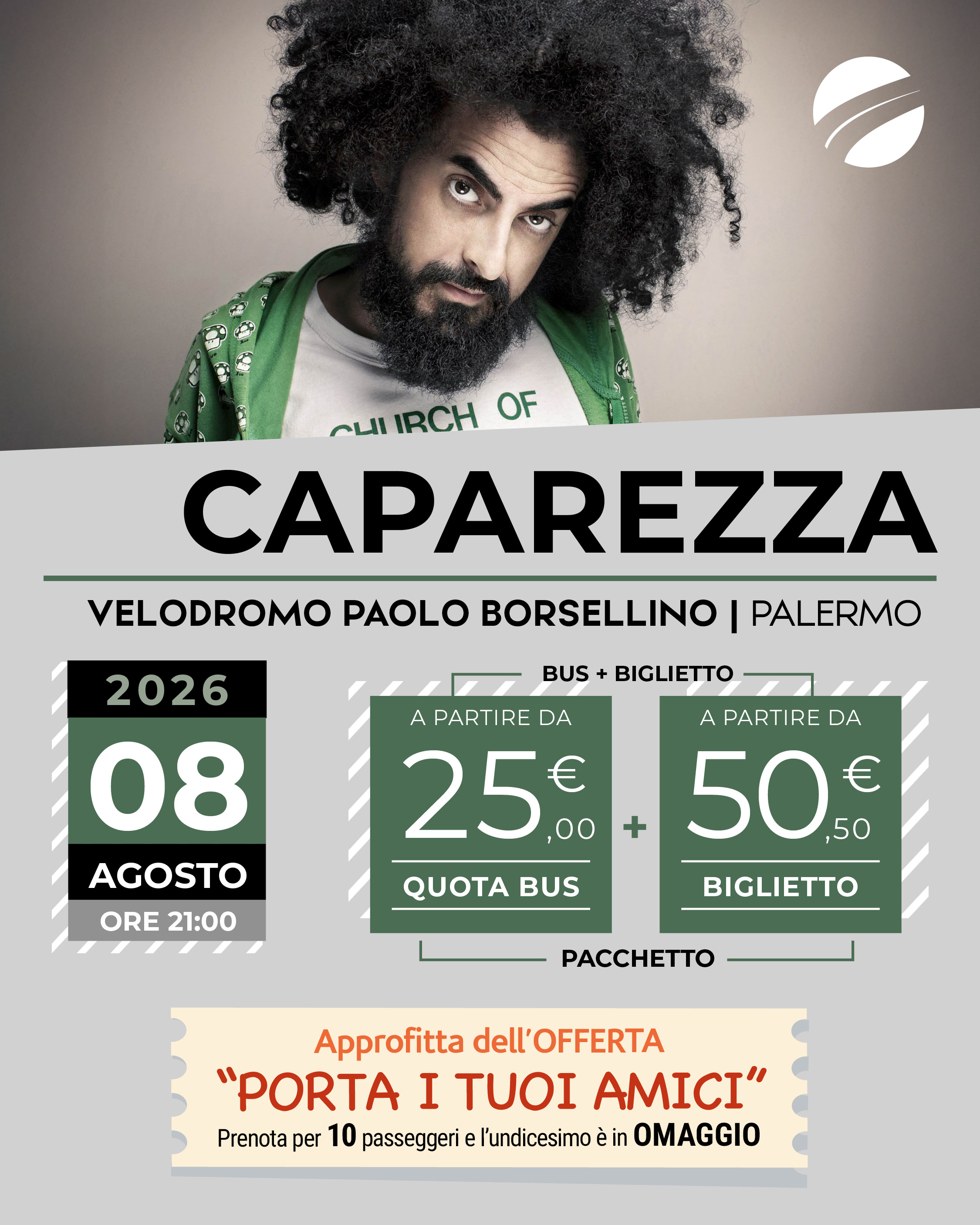 CAPAREZZA - PALERMO - 08 AGOSTO 2026