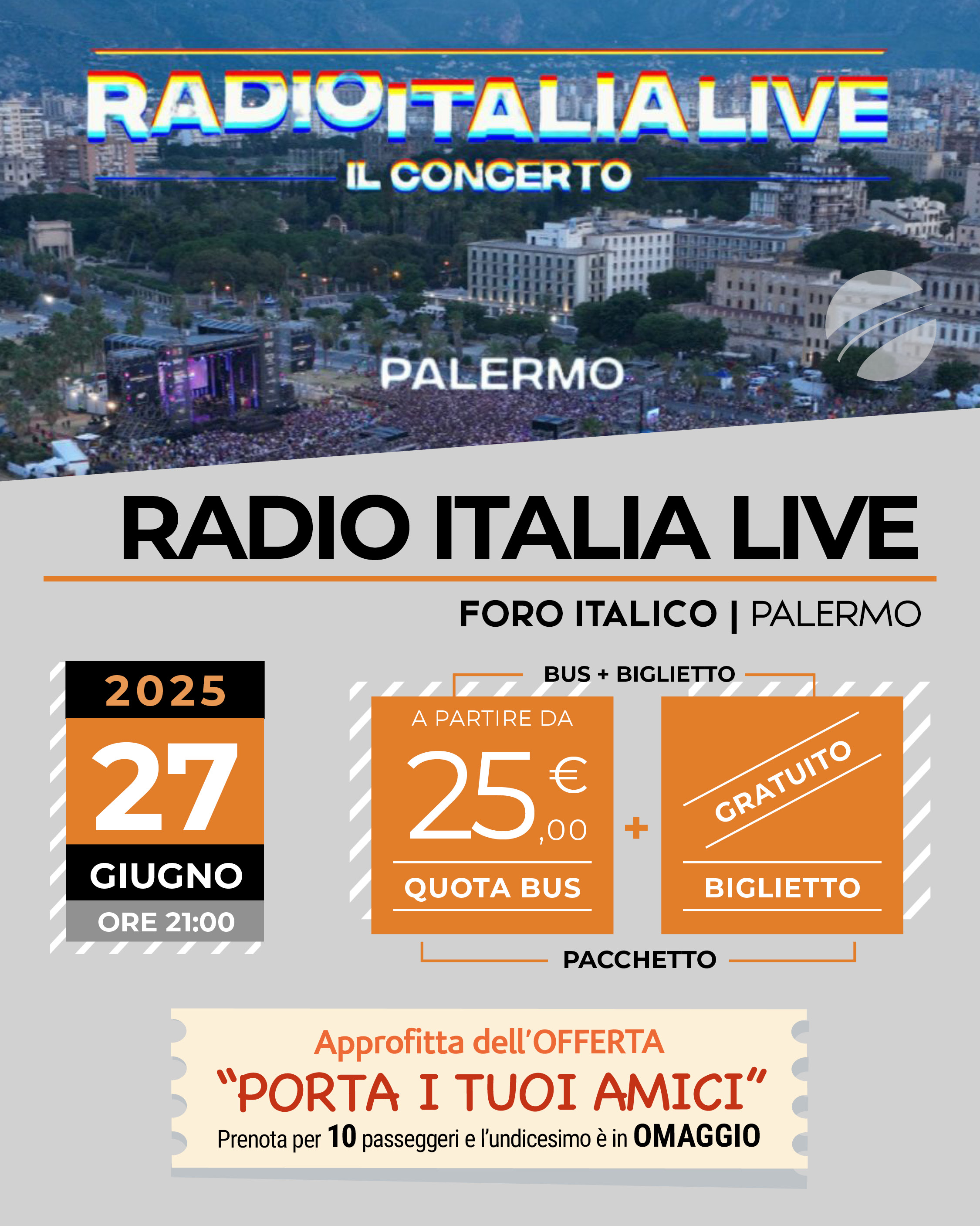 RADIO ITALIA LIVE - PALERMO - 27 GIUGNO 2025