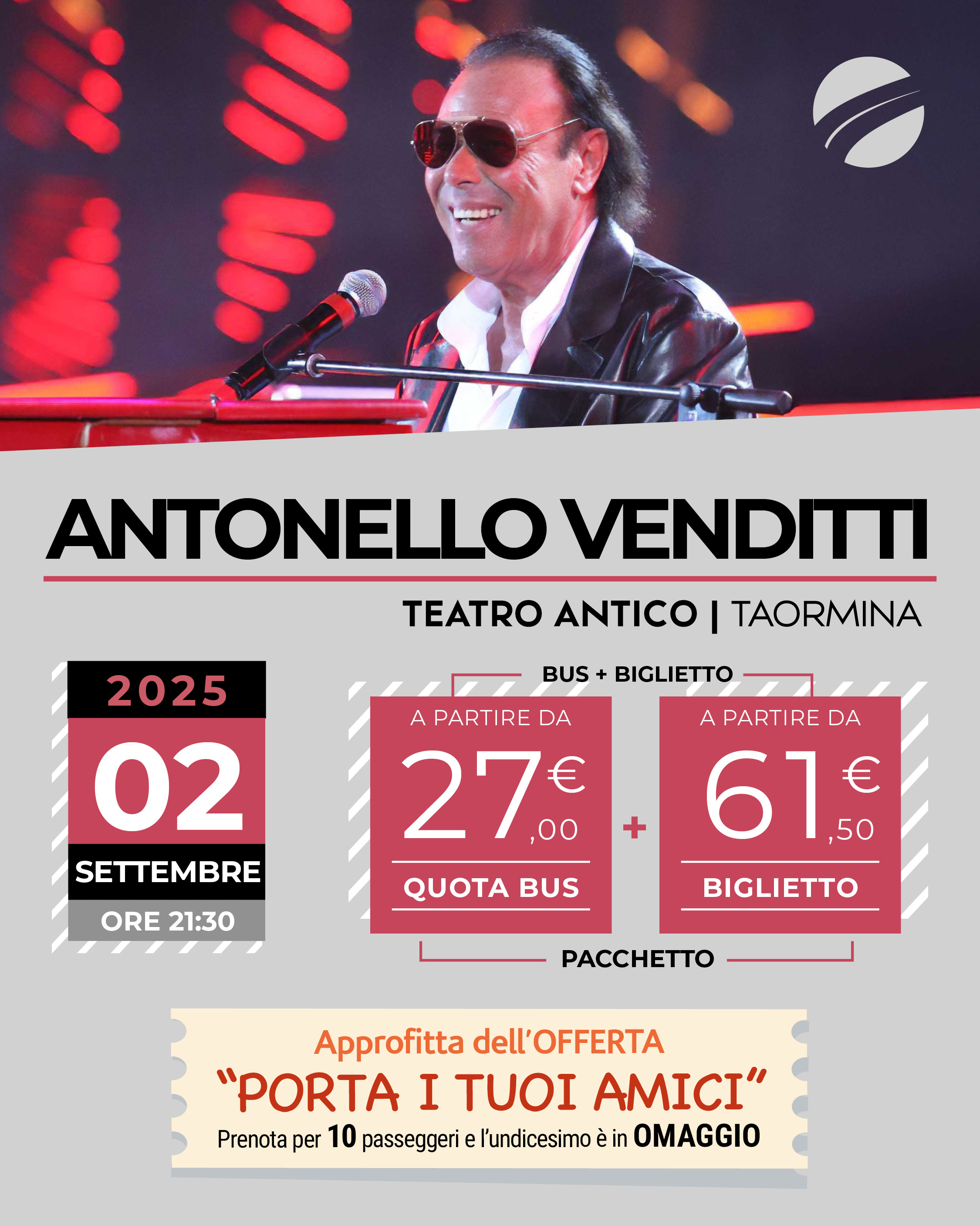 ANTONELLO VENDITTI - TAORMINA - 02 SETTEMBRE 2025