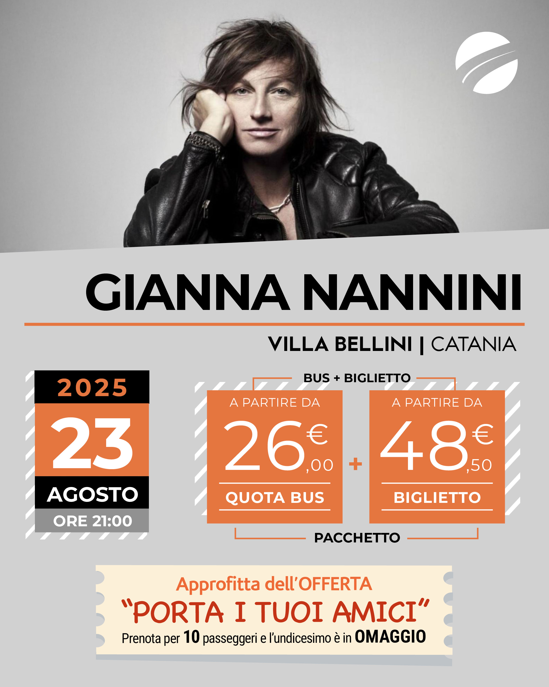 GIANNA NANNINI - CATANIA - 23 AGOSTO 2025