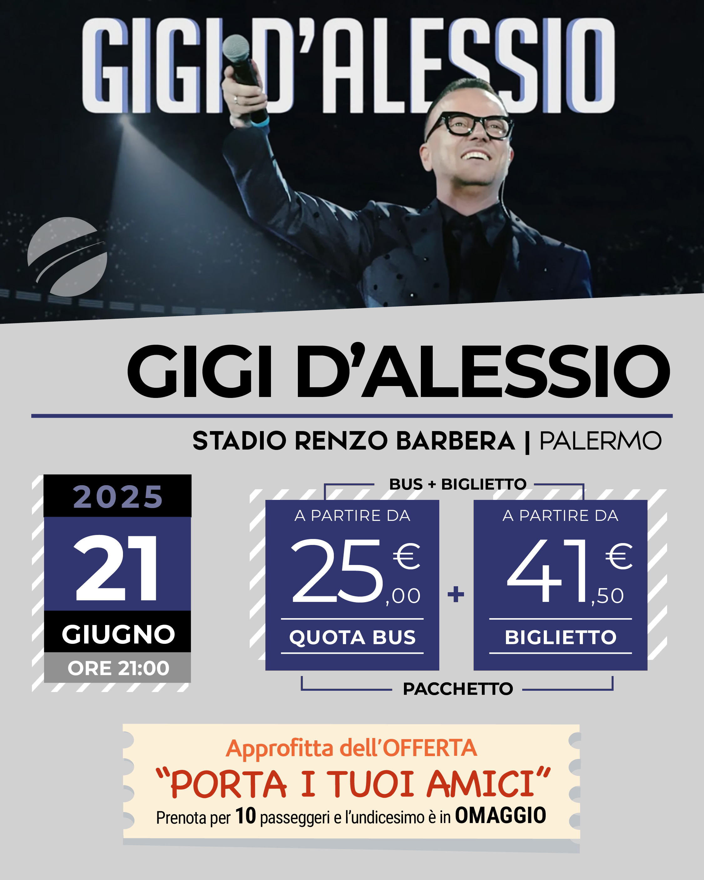 GIGI D'ALESSIO - PALERMO - 21 GIUGNO 2025
