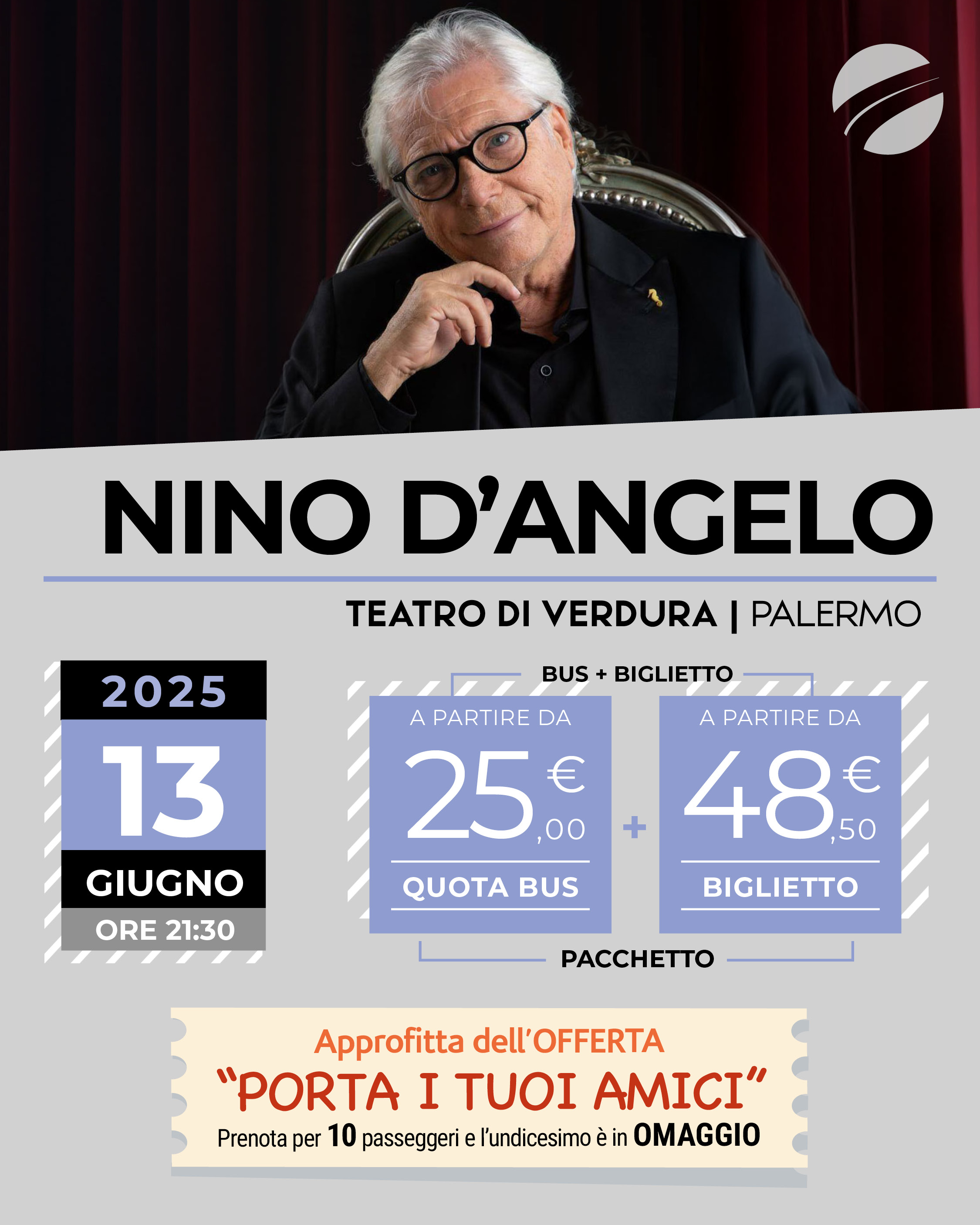 NINO D'ANGELO - PALERMO - 13 GIUGNO 2025