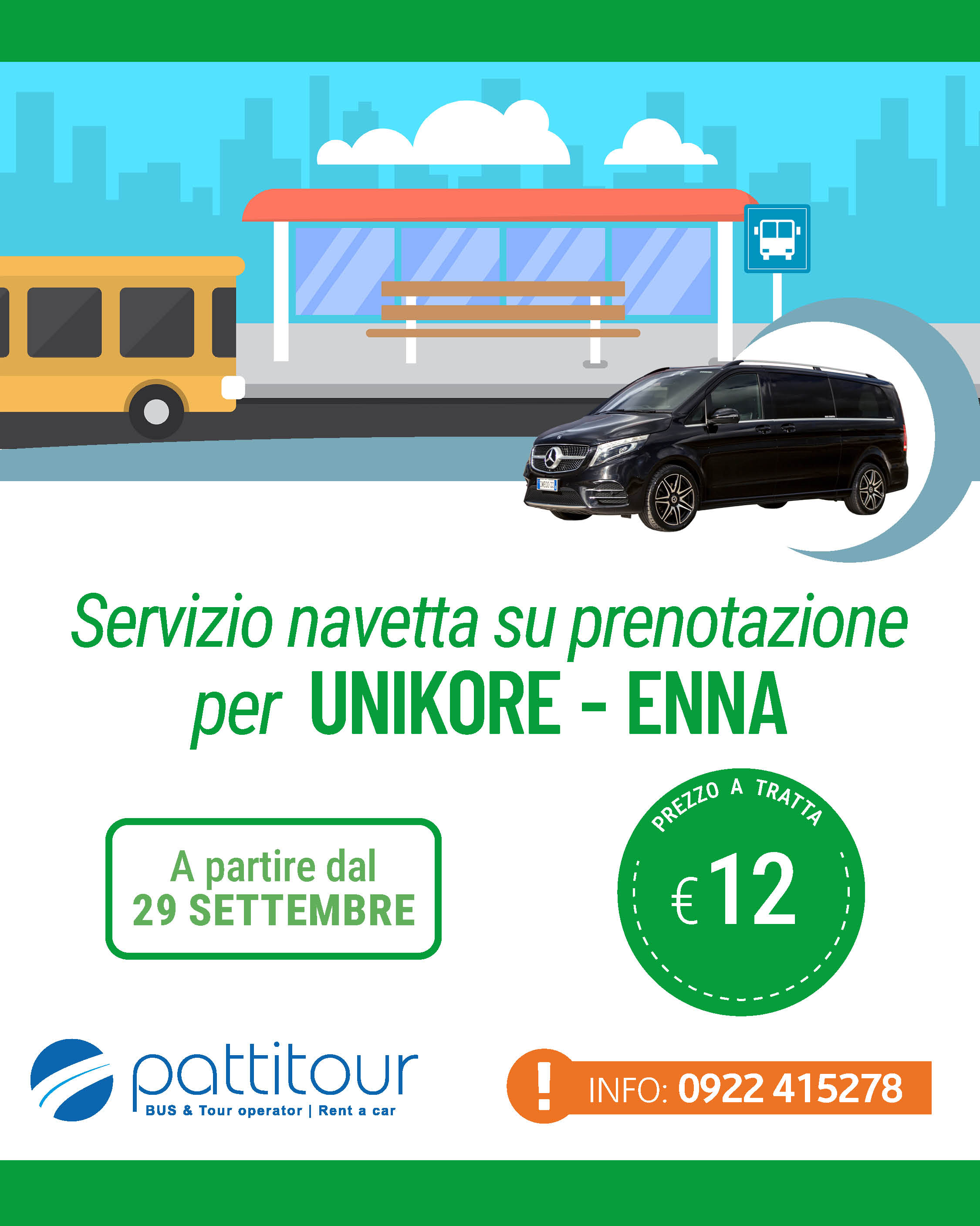 Servizio Navetta per  UNIKORE - Enna