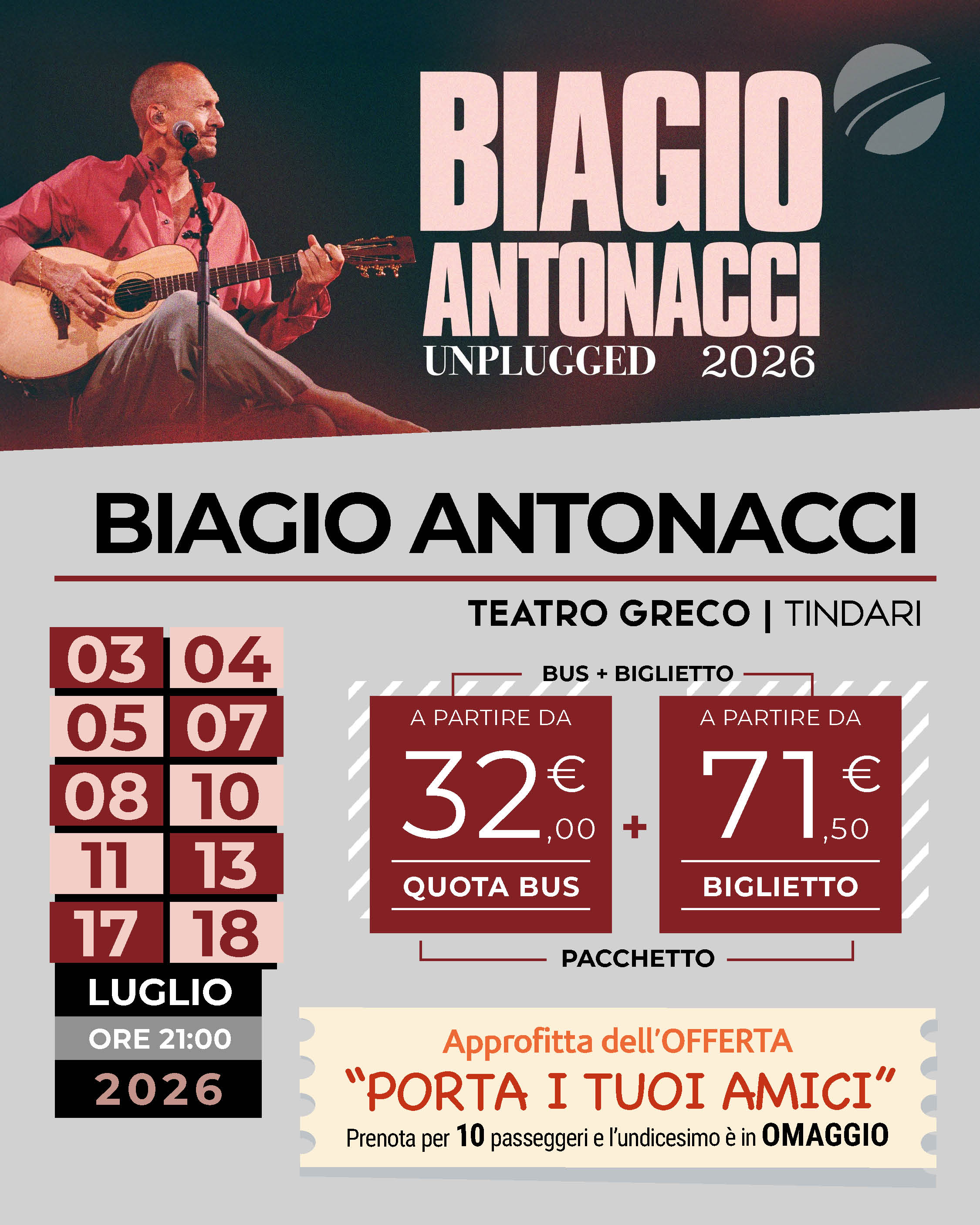 BIAGIO ANTONACCI - TINDARI - luglio 2026