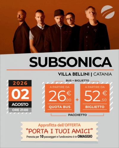 SUBSONICA - CATANIA - 02 AGOSTO 2026