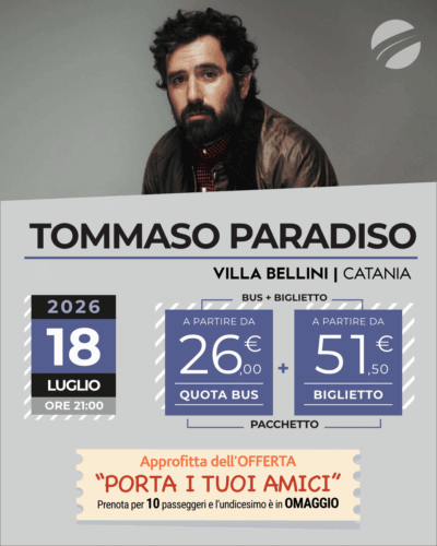 TOMMASO PARADISO - CATANIA - 18 LUGLIO 2026