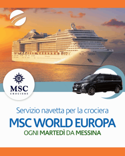 MSC WORLD EUROPA - Servizio Navetta per porto di Messina