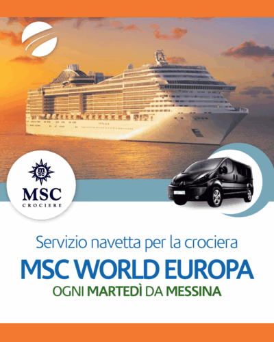 MSC WORLD EUROPA - Servizio Navetta per porto di Messina