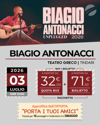 BIAGIO ANTONACCI - TINDARI - 03 luglio 2026