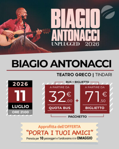 BIAGIO ANTONACCI - TINDARI - 11 luglio 2026