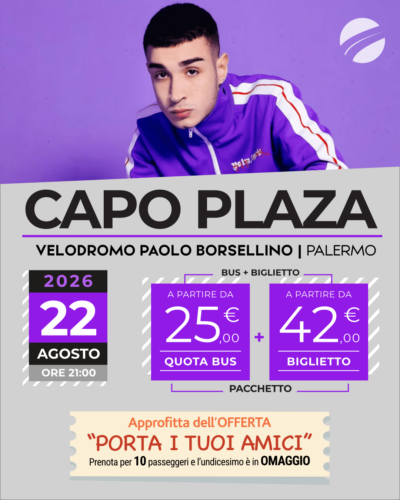 CAPO PLAZA - PALERMO - 22 AGOSTO 2026