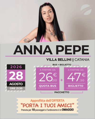 ANNA PEPE - CATANIA - 28 AGOSTO 2026