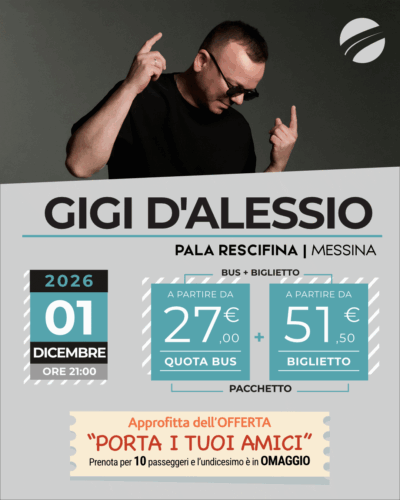 GIGI D'ALESSIO - MESSINA - 01 DICEMBRE 2026