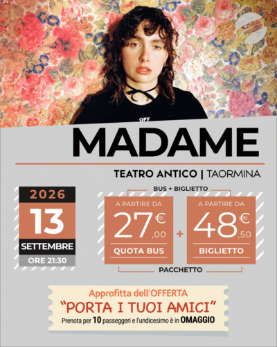 MADAME - TAORMINA - 13 SETTEMBRE 2026